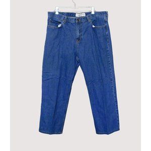 Canyon River Blues Jeans 42 x 28 Blue Denim Regular Fit Straight Leg 100% Cotton